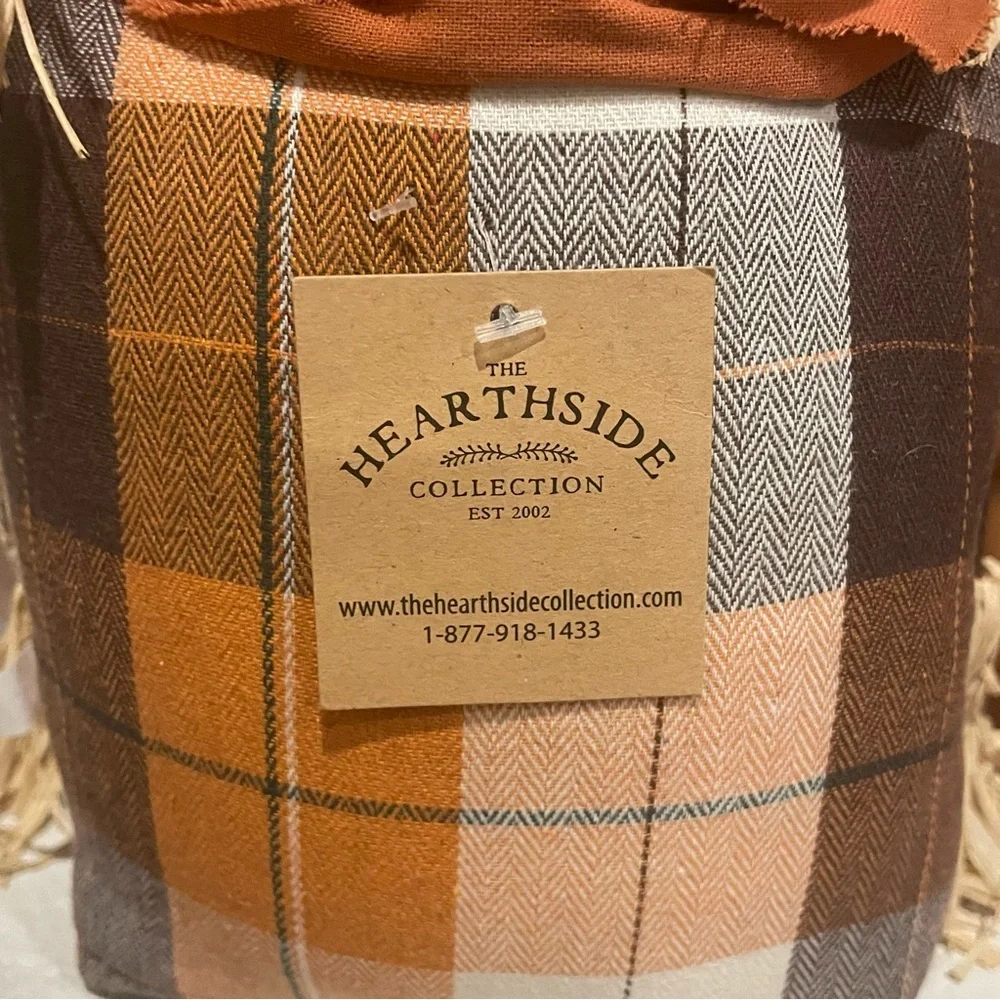 The Hearthside Collection Sand Bottom Plaid Scarecrow “Gregory” Decor - Picture 5 of 7